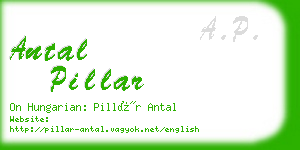 antal pillar business card